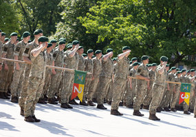Karaliaus Mindaugo husarų batalionas paminėjo Panevėžio išvadavimo ir vėliavos dienos metines - 6