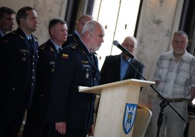Karinių oro pajėgų Oro erdvės stebėjimo ir kontrolės valdyba paminėjo kovinės vėliavos įteikimo... - 6
