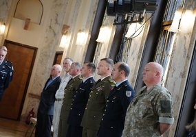 Karinių oro pajėgų Oro erdvės stebėjimo ir kontrolės valdyba paminėjo kovinės vėliavos įteikimo... - 1