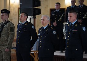 Karinių oro pajėgų Oro erdvės stebėjimo ir kontrolės valdyba paminėjo kovinės vėliavos įteikimo... - 2