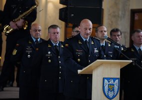 Karinių oro pajėgų Oro erdvės stebėjimo ir kontrolės valdyba paminėjo kovinės vėliavos įteikimo... - 4