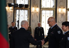 Karinių oro pajėgų Oro erdvės stebėjimo ir kontrolės valdyba paminėjo kovinės vėliavos įteikimo... - 7