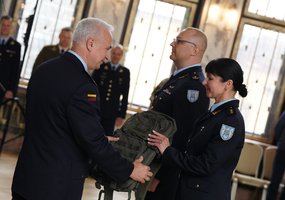 Karinių oro pajėgų Oro erdvės stebėjimo ir kontrolės valdyba paminėjo kovinės vėliavos įteikimo... - 8
