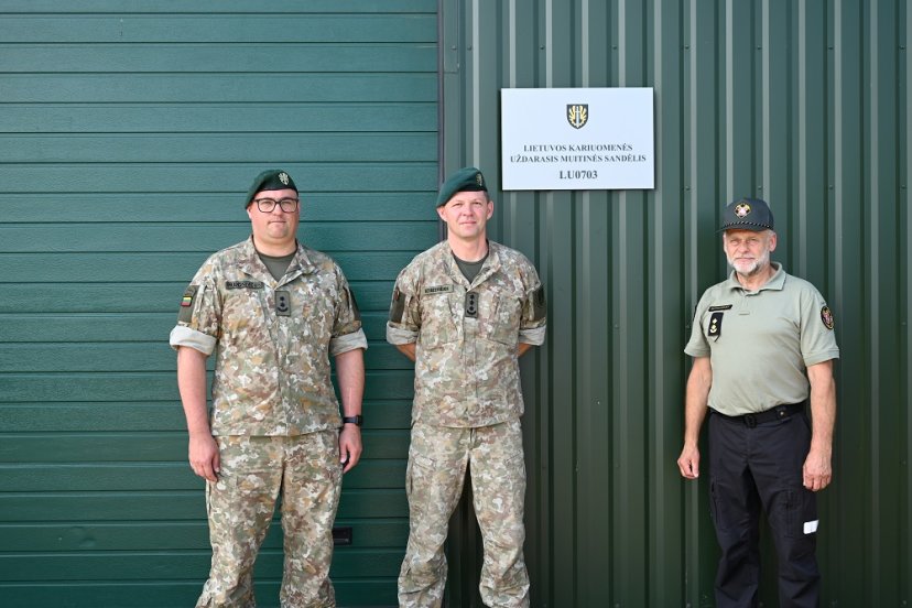 Atidarytas pirmasis Lietuvos kariuomenės Judėjimo kontrolės centro muitinės sandėlis