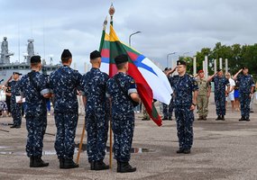 Lietuvos priešmininis laivas “Skalvis” (M53) ir Portugalijos KJP narai-išminuotojai išvyksta į... - 1