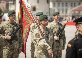 Color Guards of the Lithuanian armed forces saluted the President - 7