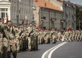 Color Guards of the Lithuanian armed forces saluted the President - 17