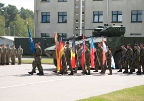 Tarnybą Lietuvoje pradeda naujos rotacijos NATO Priešakinių pajėgų bataliono kovinė grupė  - 7