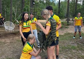 Pasaulio lietuvių vasaros stovykloje įvyko susitikimas su Lietuvos kariuomenės kariais - 3