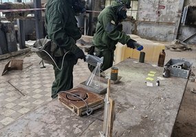 Pratybų metu Slovakijoje Inžinerijos bataliono kariai dirbo su tikromis kovinėmis nuodingosiomis... - 3