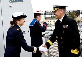 Klaipėdoje prisišvartavo oro gynybos ir priešlaivinėmis priemonėmis ginkluota Prancūzijos fregata... - 1