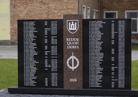 Karaliaus Mindaugo husarų batalione atidengta pirmoji atminimo lenta, žuvusiems Nepriklausomybės... - 5