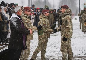 Saulės mūšio vietoje prisiekė kariai savanoriai - 5