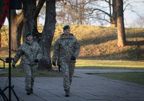 Kristupo Radvilos Perkūno batalionui įteikta kovinė vėliava - 2