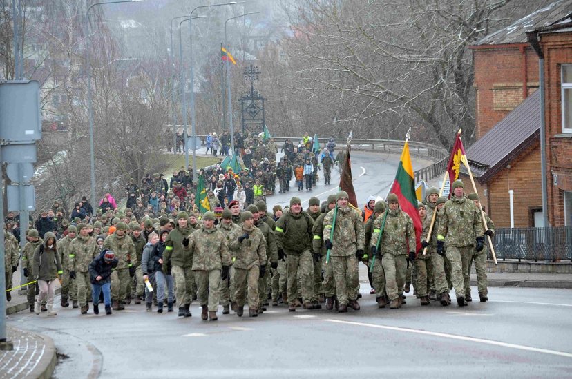 Alytuje vyko žygis Trims savanorių kartoms atminti