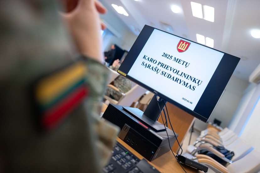 Sudarytas virš 25 tūkst. šaukiamųjų į nuolatinę privalomąją pradinę karo tarnybą sąrašas