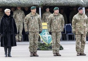 NATO Enhanced Forward Presence Battle Group kicks off new rotation in Lithuania by a new name as... - 2