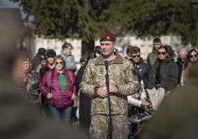 Komendantinių vienetų kariai prisiekė Lietuvos Respublikai - 1