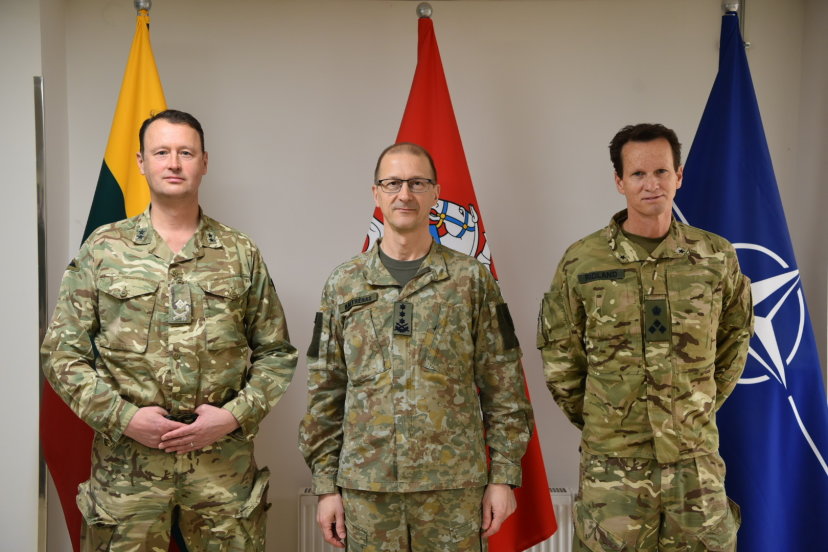 Lt Gen R. Baltrėnas met with Deputy Commanding General U.S. Army V Corps