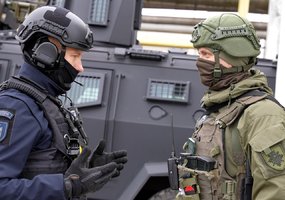 Strateginio objekto apsaugai pasitelkta vidutinio nuotolio oro gynybos sistema NASAMS - 2