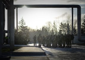 Strateginio objekto apsaugai pasitelkta vidutinio nuotolio oro gynybos sistema NASAMS - 4