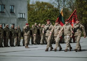 Prisiekė 8-ojo Bazinio komendantinių vienetų rengimo kurso kariai - 3