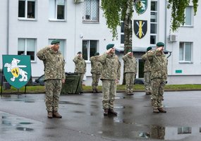 Vadų pasikeitimo ceremonija Algirdo batalione: perduota vėliava ir atsakomybė  - 10