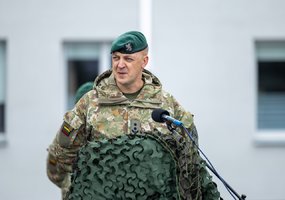 Vadų pasikeitimo ceremonija Algirdo batalione: perduota vėliava ir atsakomybė  - 8