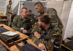 Baigiasi tarptautinės pratybos „Griffin Lightning“, pirmą kartą mūšiui vadovavo Lietuvos... - 2