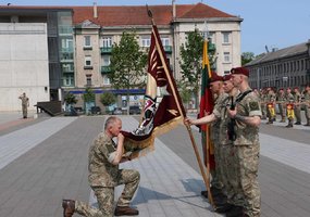 Šiauliuose vyko komendantinių vienetų karių priesaika ir šventinė Prisikėlimo rinktinės įkūrimo... - 1