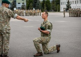 Lietuvos kariuomenės aktyvųjį rezervą papildė apie 200 NPPKT karių - 9
