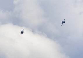 Virš Lietuvos užduotis vykdo iš JAV lėktuvnešio Viduržemio jūroje pakilę naikintuvai - 2