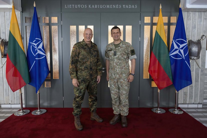 Commander Allied Joint Force Command Brunssum and Chief of Defence of Lithuania met on security...