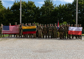  Krašto apsaugos savanorių pajėgų kariai dalyvauja tarptautinėse pratybose "Saber Junction... - 1