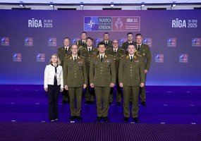 Lietuvos kariuomenės vadas dalyvauja NATO Karinio komiteto konferencijoje Rygoje - 1