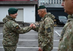 Logistikos valdybos štabo viršininkas išlydėtas į naują tarnybos vietą - 1