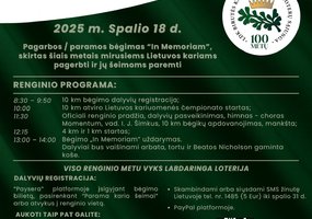 11-ąjį kartą Vingio parke vyks pagarbos ir paramos bėgimas „In Memoriam“ - 1
