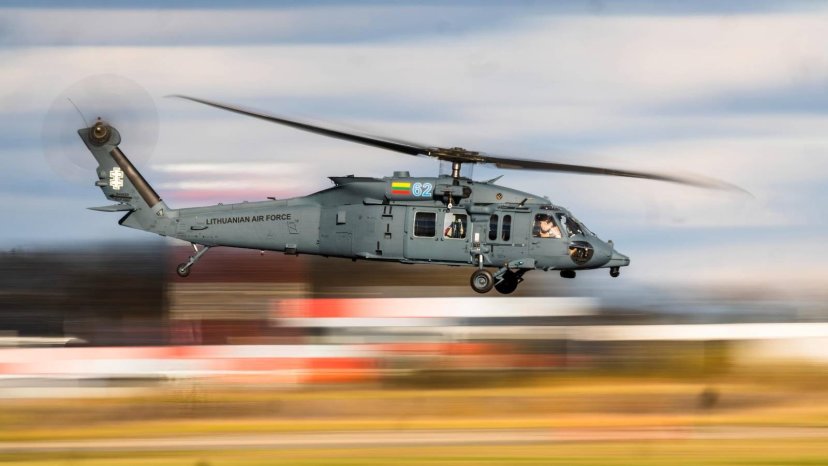 The new UH-60M Black Hawks of the Lithuanian Armed Forces surged for their first flight 
