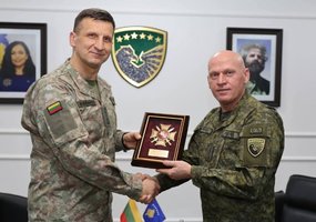 Significance of KFOR and response to global threats discussed during Lithuanian Chief of... - 1