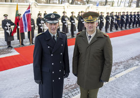 Lietuvoje oficialiu vizitu lankosi Norvegijos ginkluotųjų pajėgų vadas generolas Eirik Kristoffersen - 4