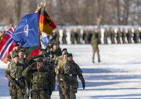 NATO Multinational Battlegroup has merged with the German Brigade Litauen stationed in Lithuania   - 18