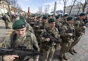 Historic moment: The Lithuanian Armed Forces’ 1st Division has been presented with its flag and... - 3