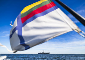 USS Mount Whitney piered in Klaipėda for a port visit   - 4