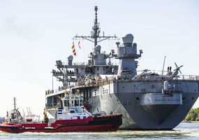 USS Mount Whitney piered in Klaipėda for a port visit   - 11