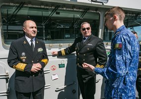 Commander of the Lithuanian Navy took part in a ship transfer to Ukraine ceremony   - 4