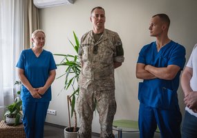 Žytomyro karinės ligoninės reabilitacijos specialistai lankėsi Karių reabilitacijos centre... - 4
