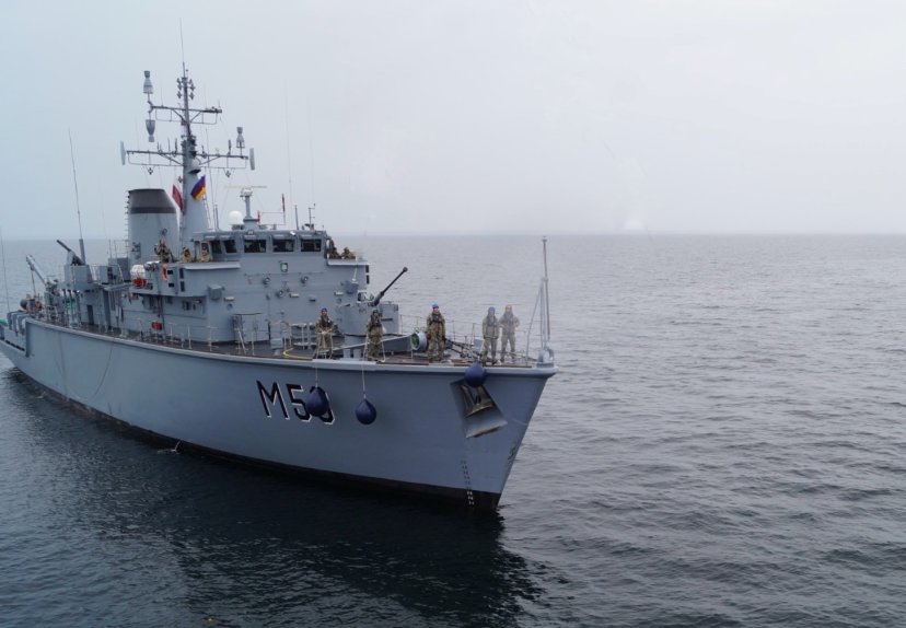 LNS Skalvis (M53) responded to MAYDAY signal while on  BALTOPS 2026 
