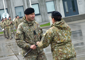 Mjr. Julianai Romoslavskajai perduotas vadovavimas Brigados generolo Motiejaus Pečiulionio... - 3