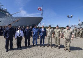Lithuanian officer assumes command of the Standing NATO Mine Countermeasures Group 1  - 14