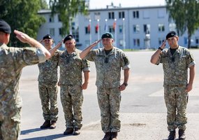 Generolo Romualdo Giedraičio artilerijos batalione pasikeitė bataliono vyriausiasis puskarininkis - 1